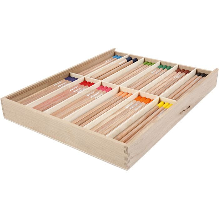 Edugreen Kraftiga Färgpennor, kärna 5 mm, mixade färger, 12x12 st./ 1 förp.
