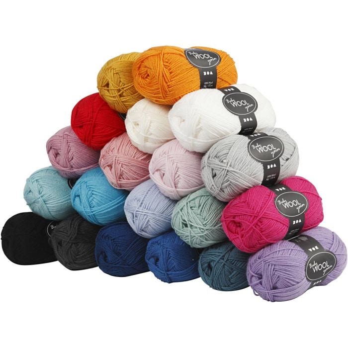 Babygarn, 20x50 g/ 1 förp.