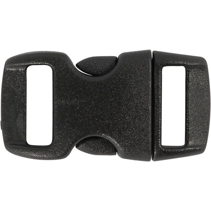 Klicklås, L: 29 mm, B: 15 mm, Hålstl. 3x11 mm, svart, 4 st./ 1 förp.