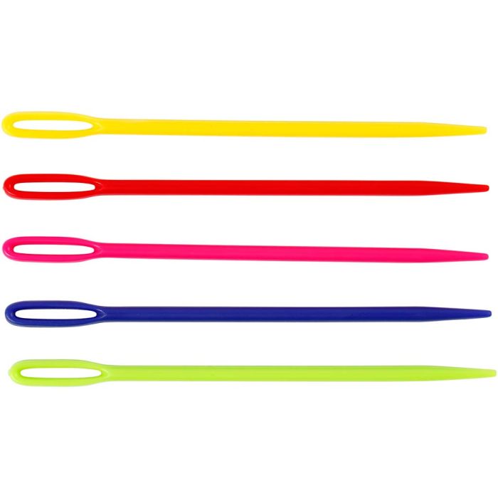 Sticknålar, L: 7 cm, mixade färger, 50 st./ 1 förp.
