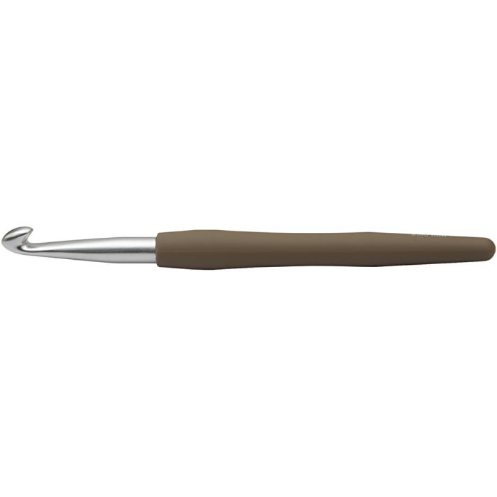 Virknål, L: 14,5 cm, stl. 8 mm, brun, 1 st.