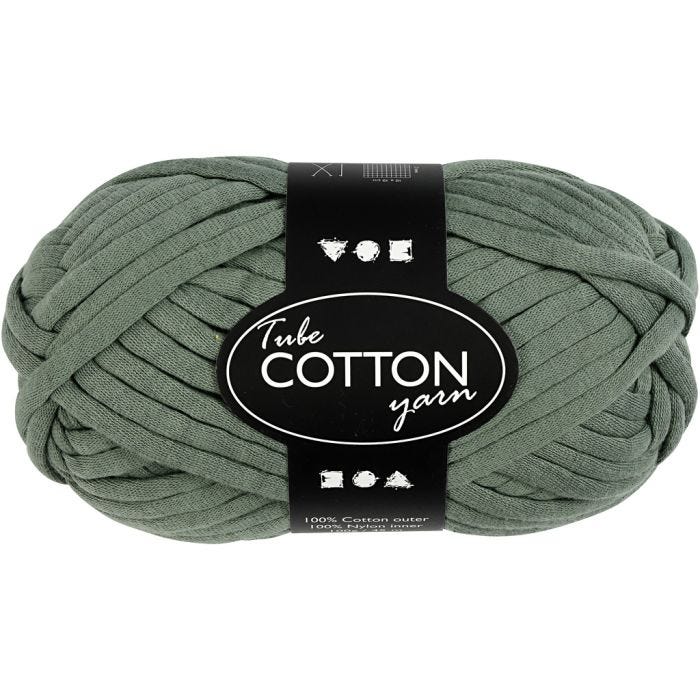 Tubgarn, L: 45 m, mörkgrön, 100g/ 1 nystan