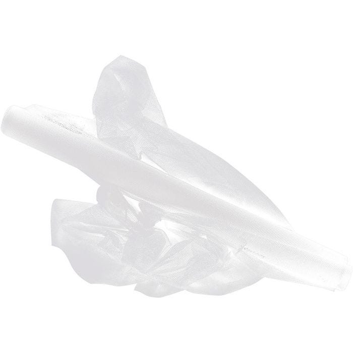 Tyll, B: 50 cm, vit, 5 m/ 1 rl.