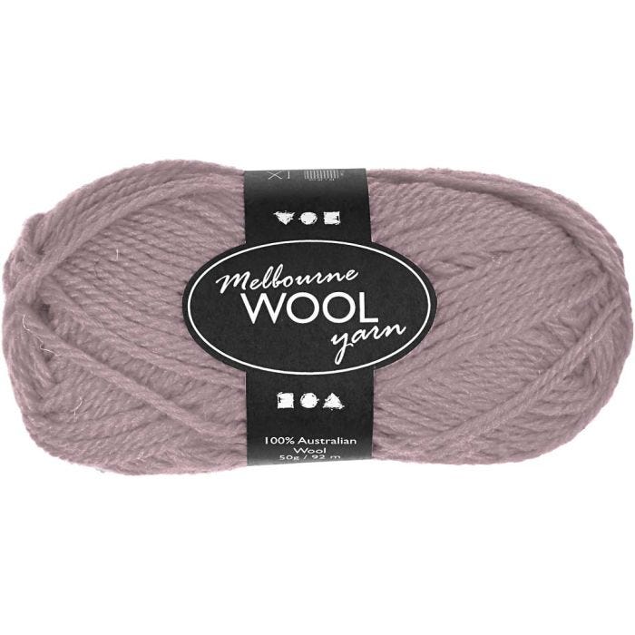 Melbourne ullgarn, L: 92 M, ljuslila, 50 g/ 1 nystan