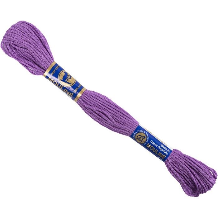 Broderigarn, lila, 8 m/ 1 bunt
