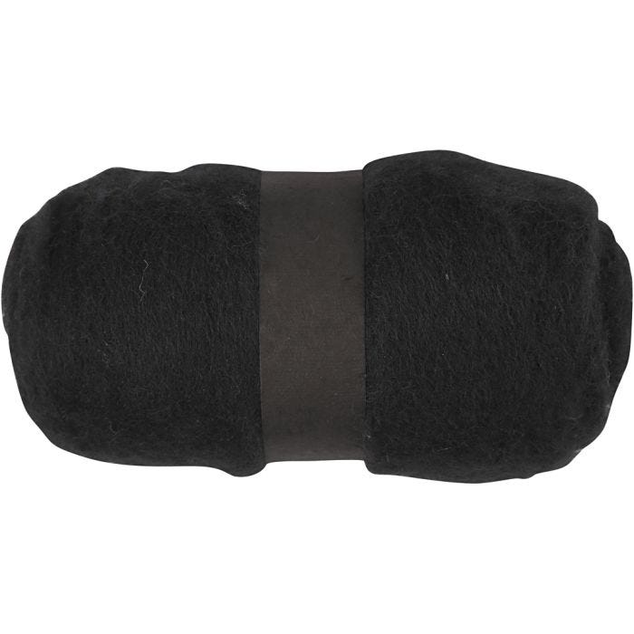 Kardad Ull, svart, 100 g/ 1 bunt