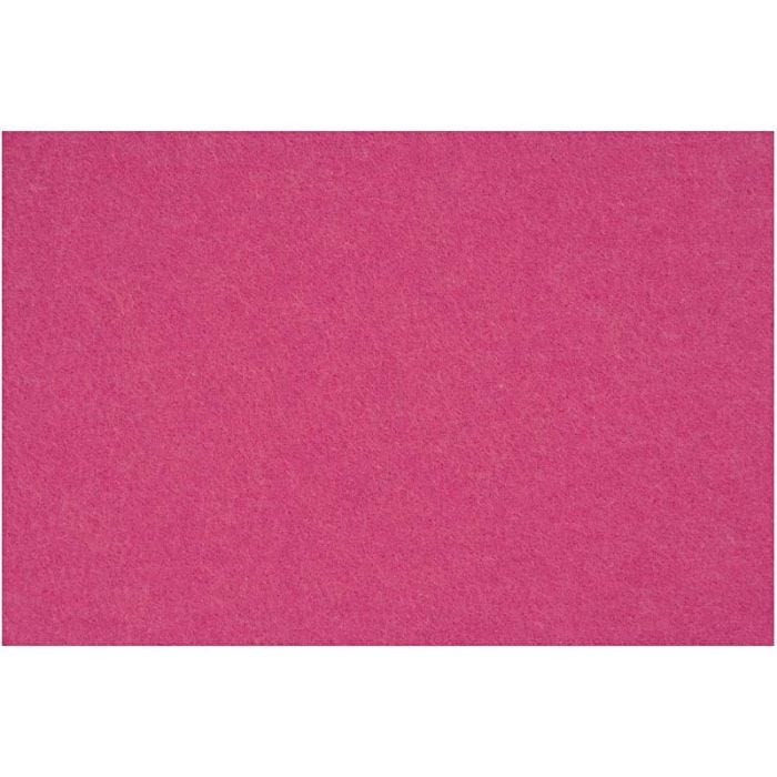 Hobbyfilt, ark 42x60 cm, tjocklek 3 mm, rosa, 1 ark