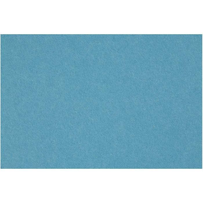 Hobbyfilt, ark 42x60 cm, tjocklek 3 mm, turkos, 1 ark