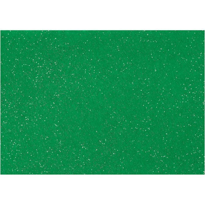 Hobbyfilt, A4, ark 210x297 mm, tjocklek 1 mm, grön, 10 ark/ 1 förp.
