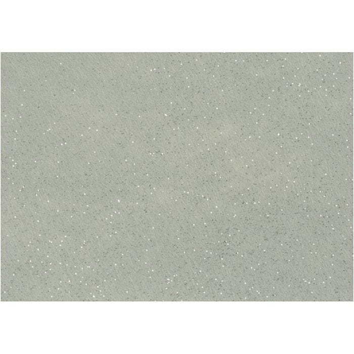 Hobbyfilt, A4, ark 210x297 mm, tjocklek 1 mm, grå, 10 ark/ 1 förp.