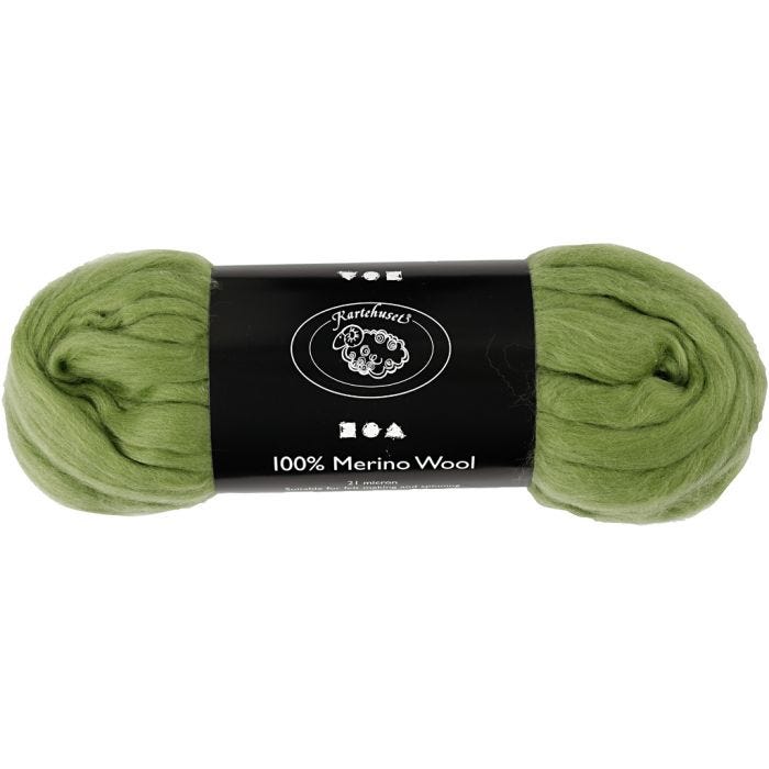 Merinoull, tjocklek 21 my, kaktus, 100 g/ 1 förp.