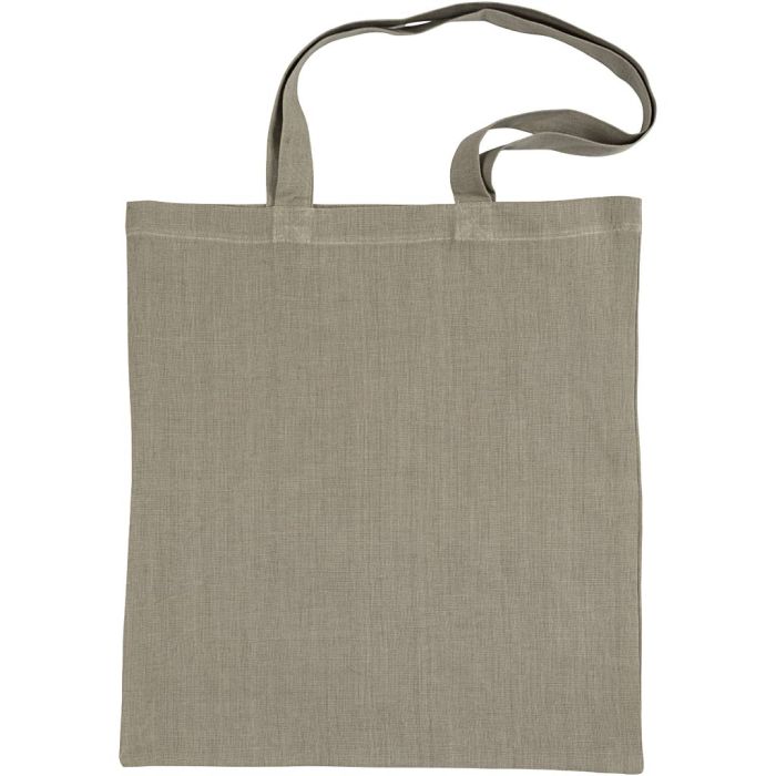 Tote bag, stl. 38x42 cm, 185 g, dusty grön, 1 förp.