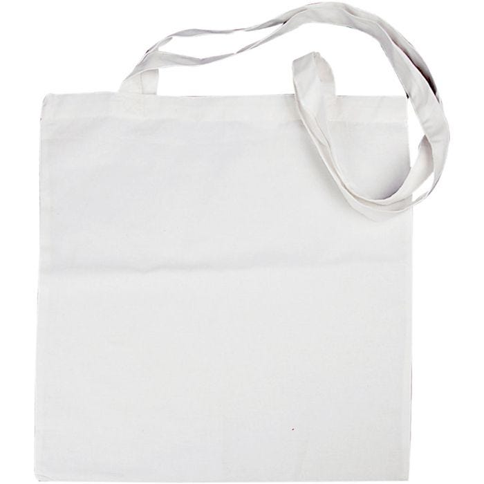 Textilkasse, stl. 38x42 cm, 130 g, vit, 10 st./ 1 förp.