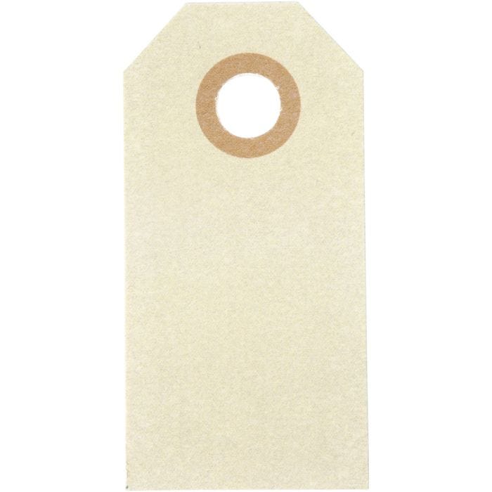 Manillamärken, stl. 3x6 cm, 250 g, cream