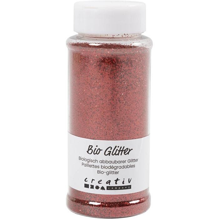 Bio-glimmer, röd, 140 ml/ 1 burk