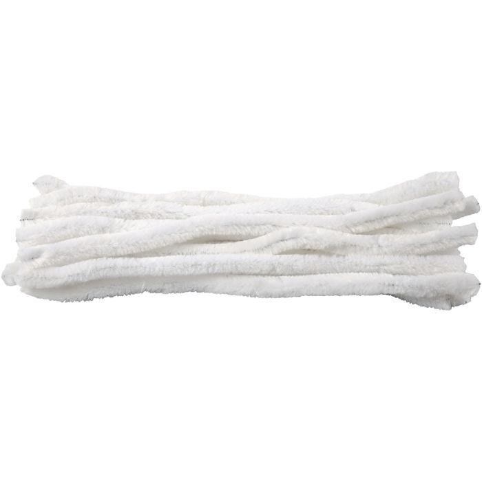 Piprensare, L: 30 cm, tjocklek 15 mm, vit