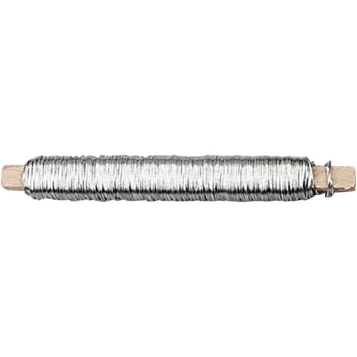 Spoltråd, tjocklek 0,6 mm, silver, 10x100 g, 10x50 m/ 1 förp.