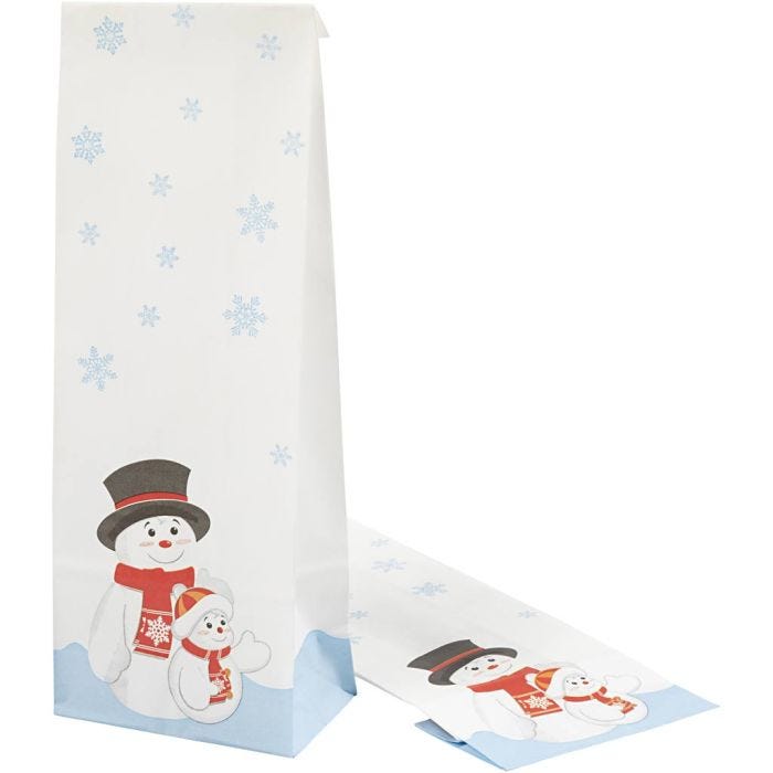 Godispåse med julmotiv, julmotiv, H: 28 cm, stl. 6x10 cm, 60 g, 100 st./ 1 förp.