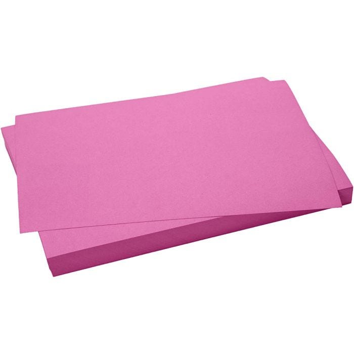 Kartong, ark 50x70 cm, 270 g, rosa, 10 ark/ 1 förp.