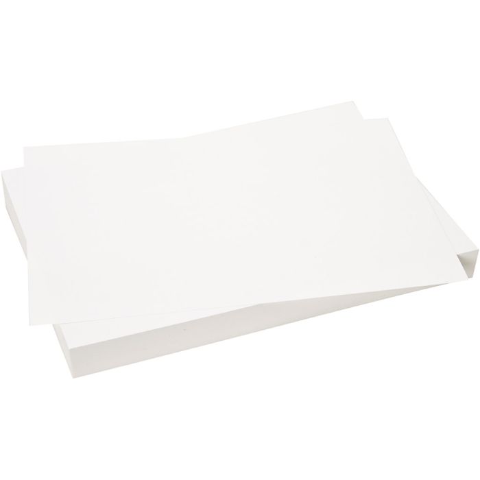 Kartong 25 X 35 cm., ark 210x297 mm, 250 g, vit, 25 ark/ 1 förp.