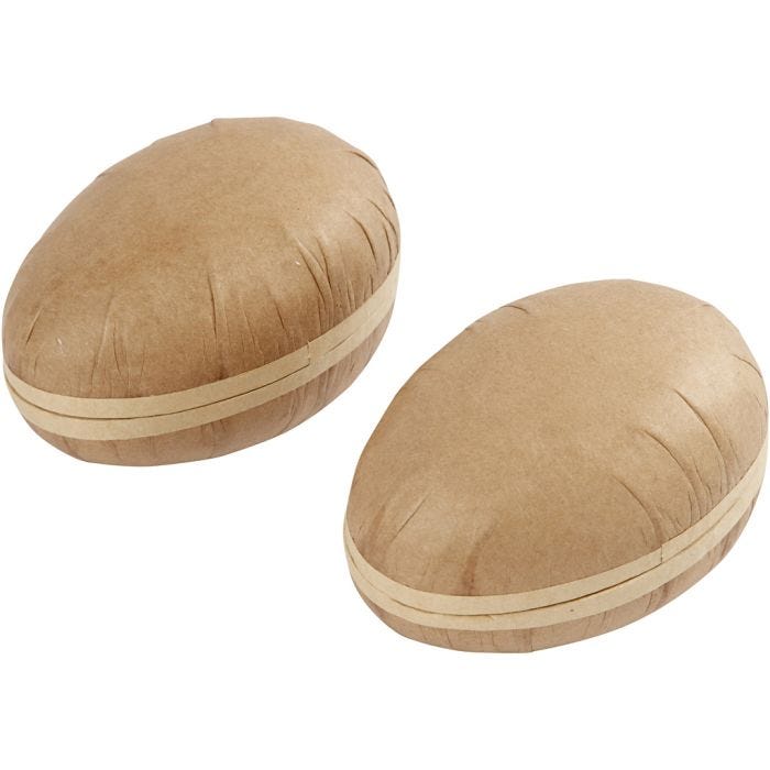 Tvådelade ägg, L: 12 cm, 2st./ 1 förp.