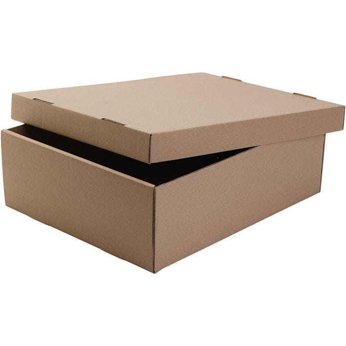 Skolask med lock, stl. 39,5x32,5x12,5 cm, 1 st.