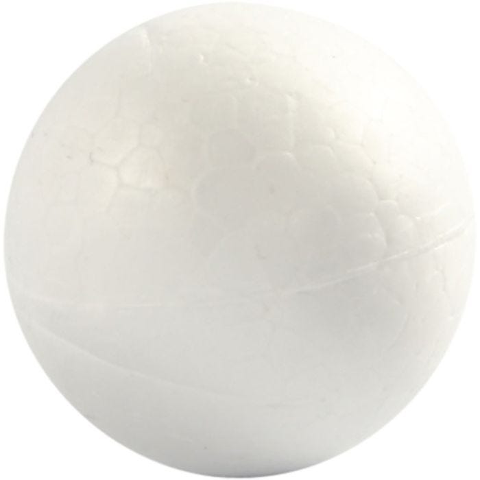 Kulor, Dia. 4 cm, vit, 10 st./ 1 förp.