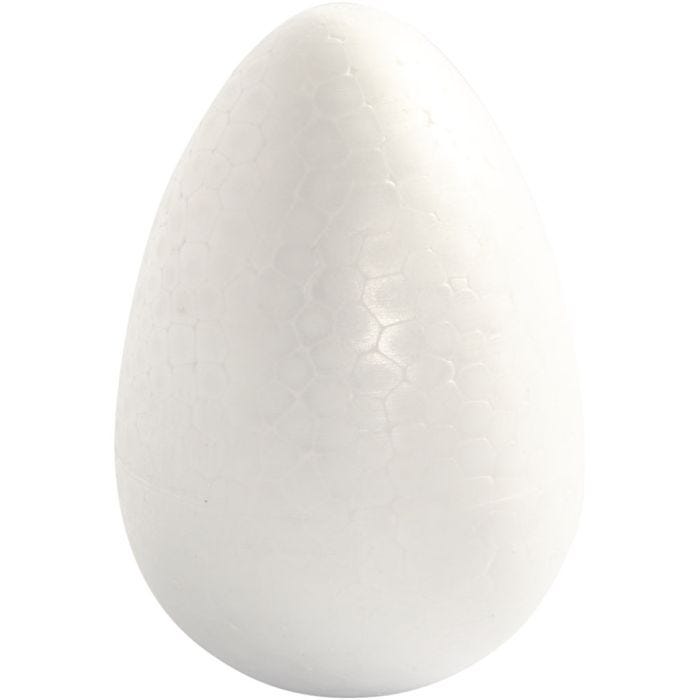 Ägg, H: 12 cm, vit