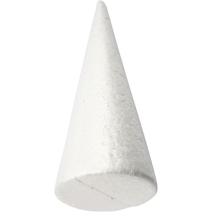 Käglor, H: 35 cm, Dia. 19,5 cm, vit, 1 st.