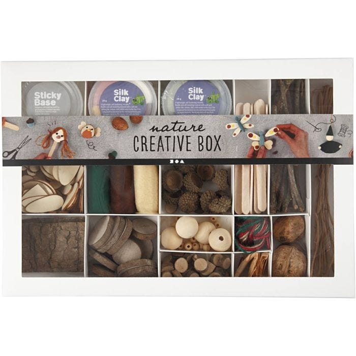 Kreativ Ask, Natur, 1 set