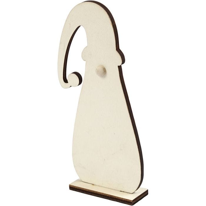 Jultomte, H: 15 cm, D: 2,4 cm, B: 7 cm, tjocklek 3 mm, 1 st.