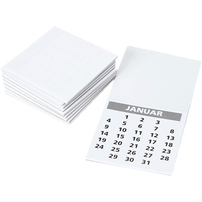 Kalenderblock, stl. 55x55 mm, 12 st./ 1 förp.