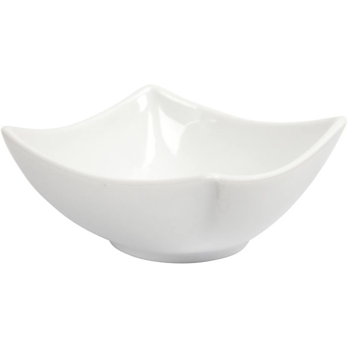 Skål, H: 4,5 cm, Dia. 10 cm, vit, 12 st./ 1 förp.