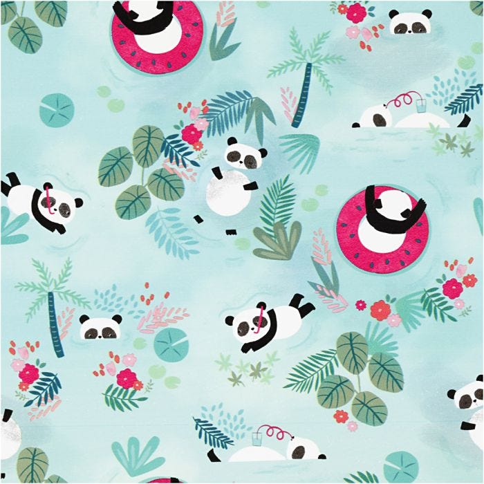 Presentpapper, pandor, B: 50 cm, 80 g, 100 m/ 1 rl.