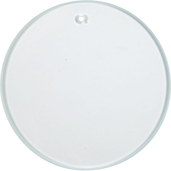 Glasplatta, Rund, Dia. 7 cm, tjocklek 3 mm, 10 st./ 1 förp.