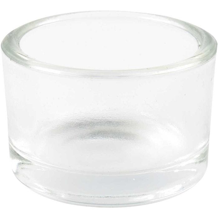 Värmeljushållare, H: 3,2 cm, Dia. 5 cm, 48 st./ 1 förp.