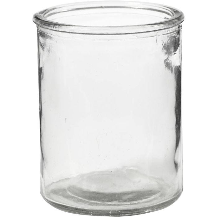 Ljusglas, H: 9,8 cm, Dia. 8 cm, 6 st./ 1 förp.