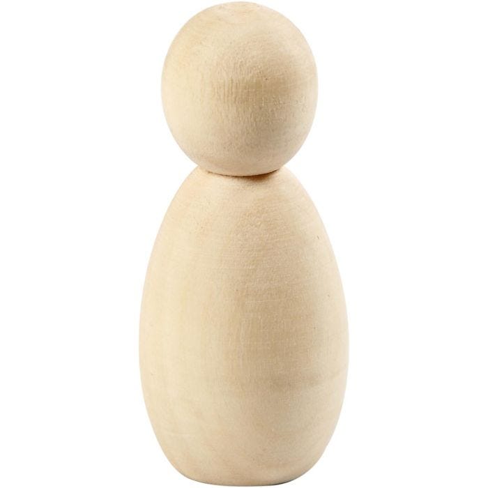 Träfigurskropp, H: 6 cm, 5 st./ 1 förp.