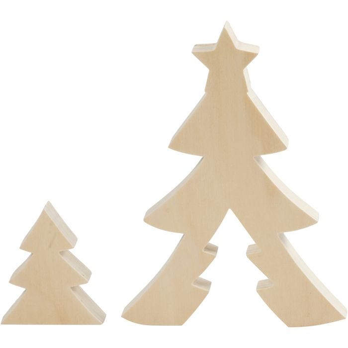 2i1 figur, julgranar, H: 8+20 cm, D: 2 cm, B: 6,5+14,5 cm, 1 set