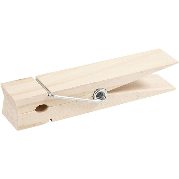 Klädnypor, L: 15 cm, B: 3,5 cm, 1 st.
