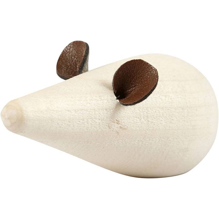 Mus, L: 6,5 cm, Dia. 3,5 cm, 2st./ 1 förp.