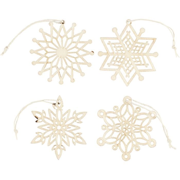 Ornament, Dia. 7 cm, tjocklek 0,3 cm, 8 st./ 1 förp.
