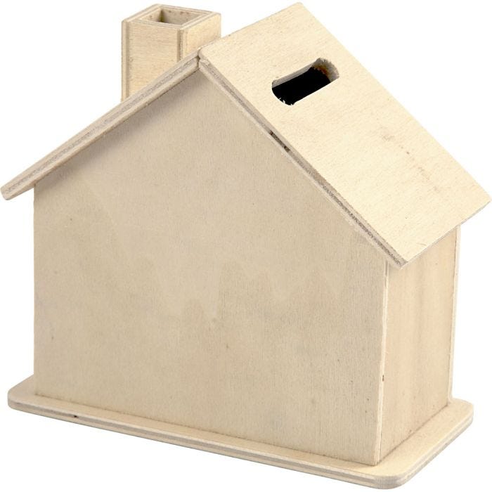 Sparhus, stl. 9,6x11,7x5,5 cm, 10 st./ 1 förp.
