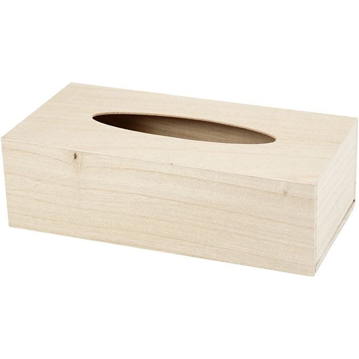 Servettlåda, stl. 27x14x8 cm, 1 st.