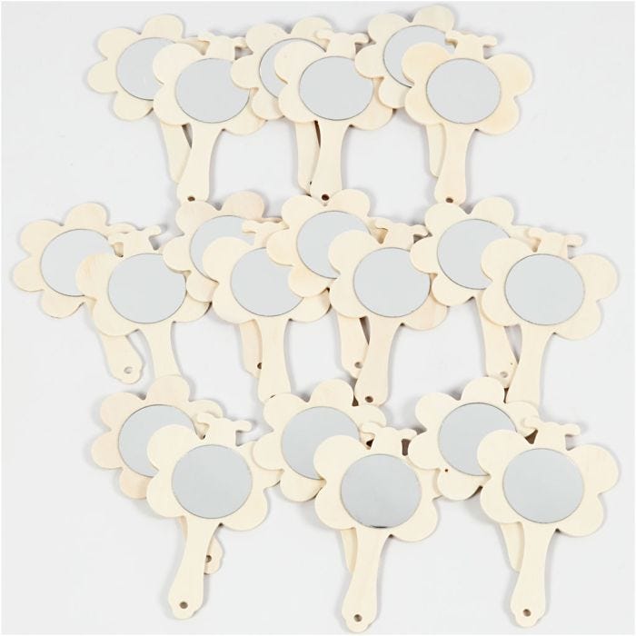 Handspegel, H: 13,9 cm, B: 9 cm, 20 st./ 1 förp.
