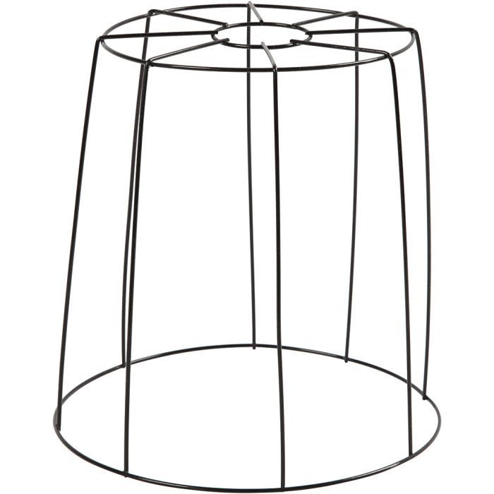 Lampskärm, H: 20 cm, Dia. 15,5-20 cm, svart, 1 st.