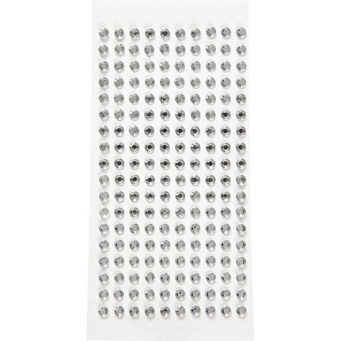 Rhinstenar, Dia. 5 mm, silver, 144st./ 1 förp.