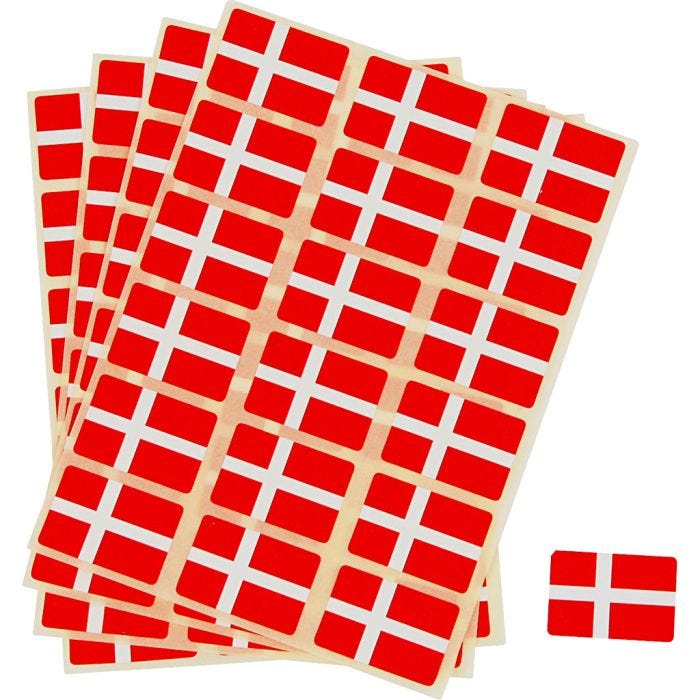 Flaggor, stl. 15x22 mm, 72 st./ 1 förp.