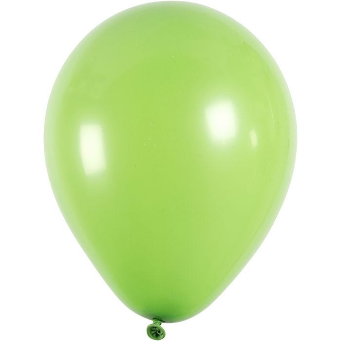 Ballonger, runda, Dia. 23 cm, grön, 10st./ 1 förp.