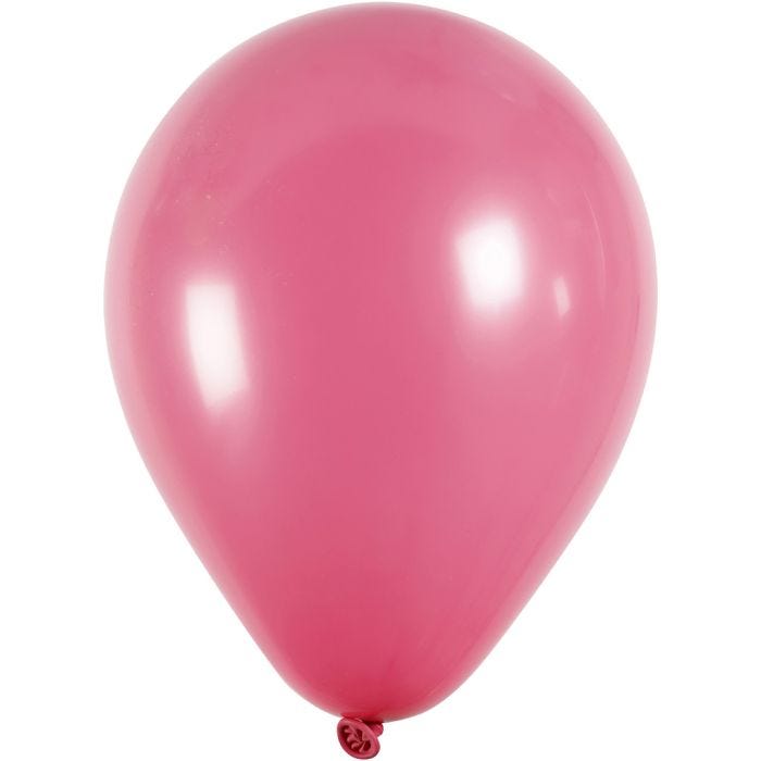 Ballonger, runda, Dia. 23 cm, mörkrosa, 10st./ 1 förp.